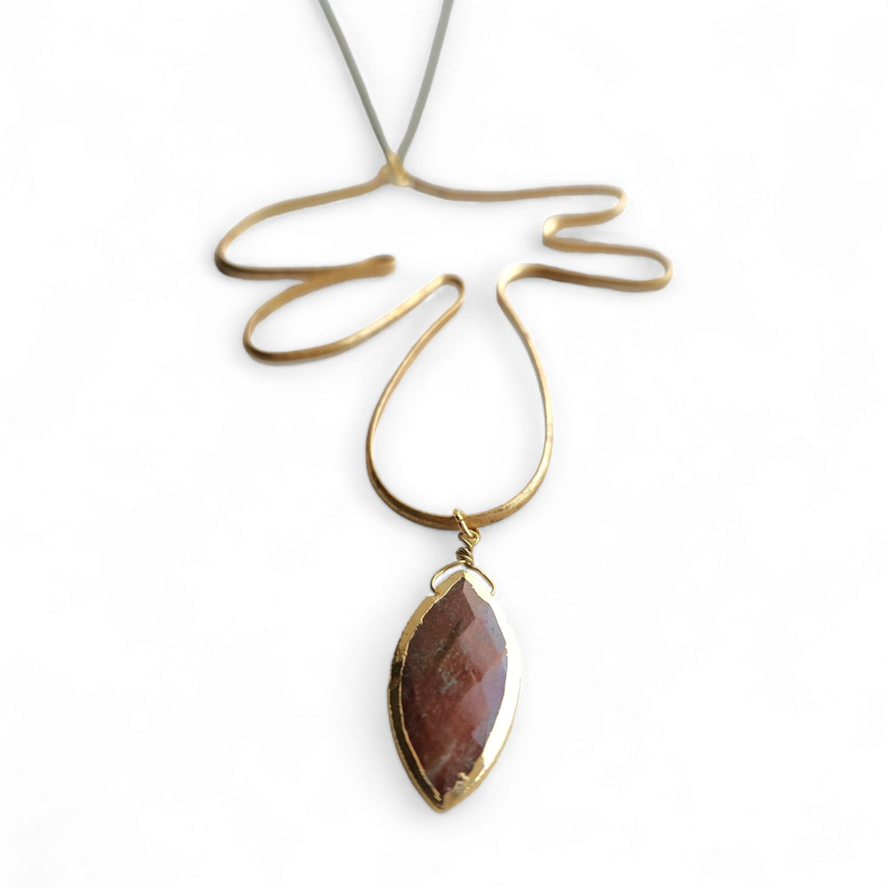 Hanging Frond Necklace