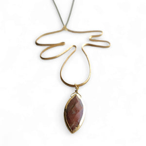 Hanging Frond Necklace