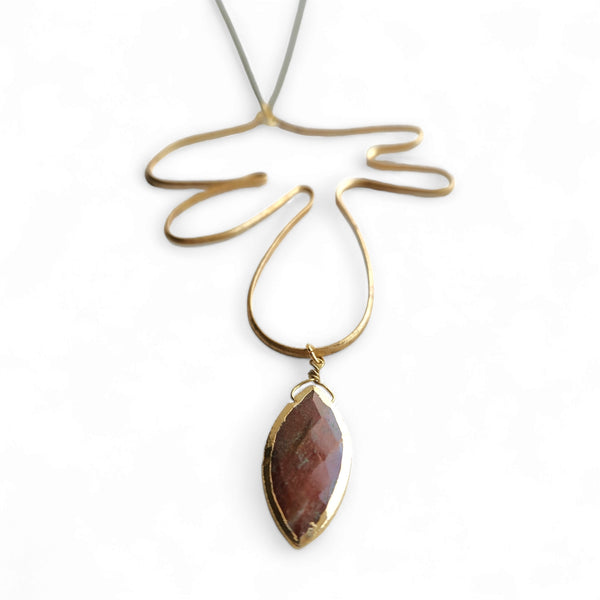 Hanging Frond Necklace