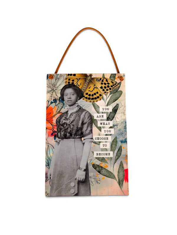 You are What You Choose Vintage Ephemera Desktop Art