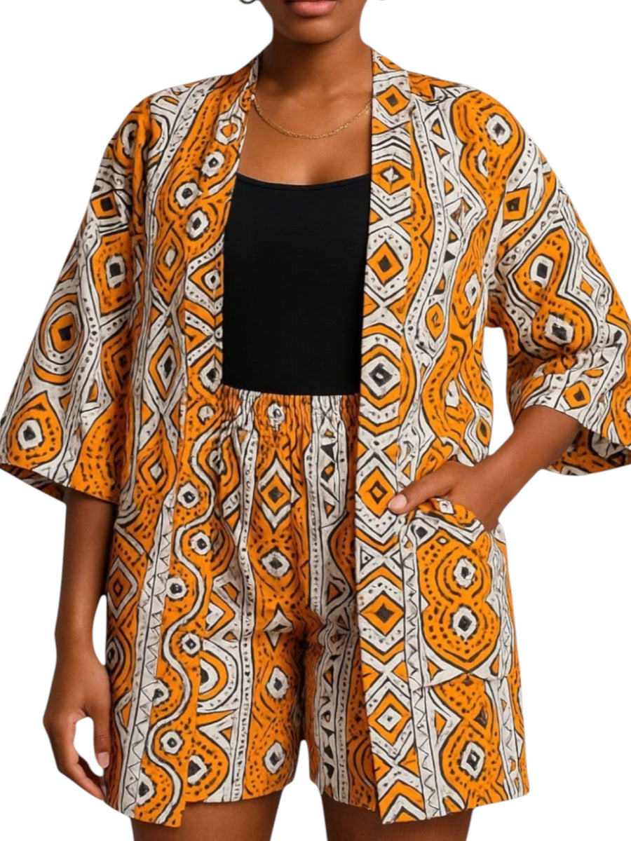Zo Ankara Fabric Kimono