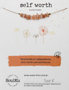 Self Worth Seed Necklace - Sunstone