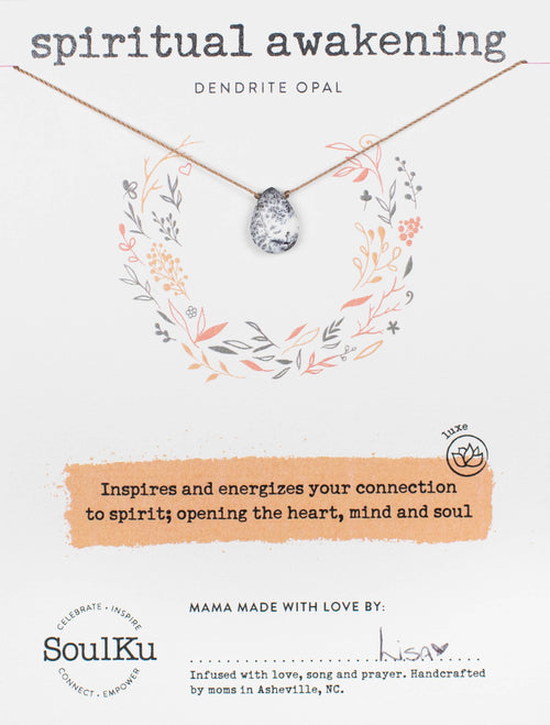 Spiritual Awakening Luxe Necklace - Dendrite Opal