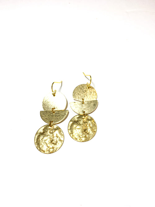 Abstract Round Earrings