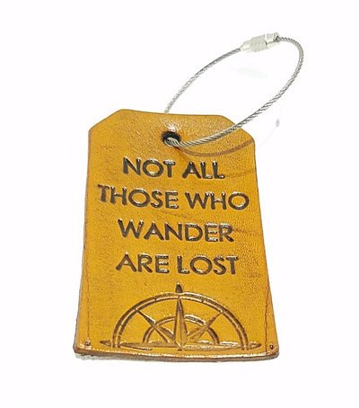 Luggage Tag - Not All Who Wander Are Lost