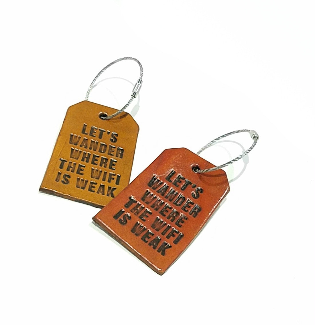 Luggage Tag - Let's Wander Where the Wifi is Weak