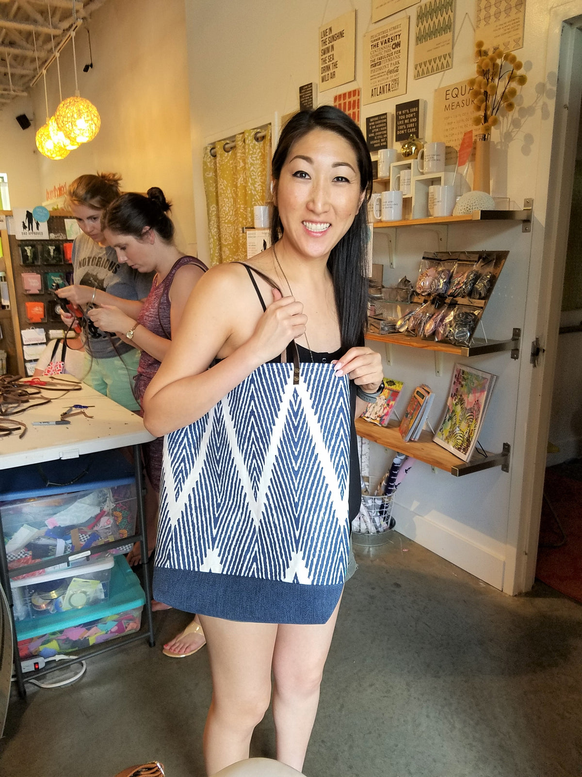 Sewing 102: Leather Handled Totes