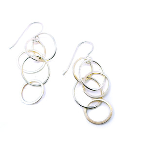 Bubble Earrings - mixed metals
