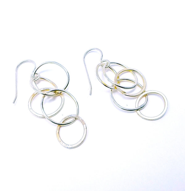 Bubble Earrings - mixed metals