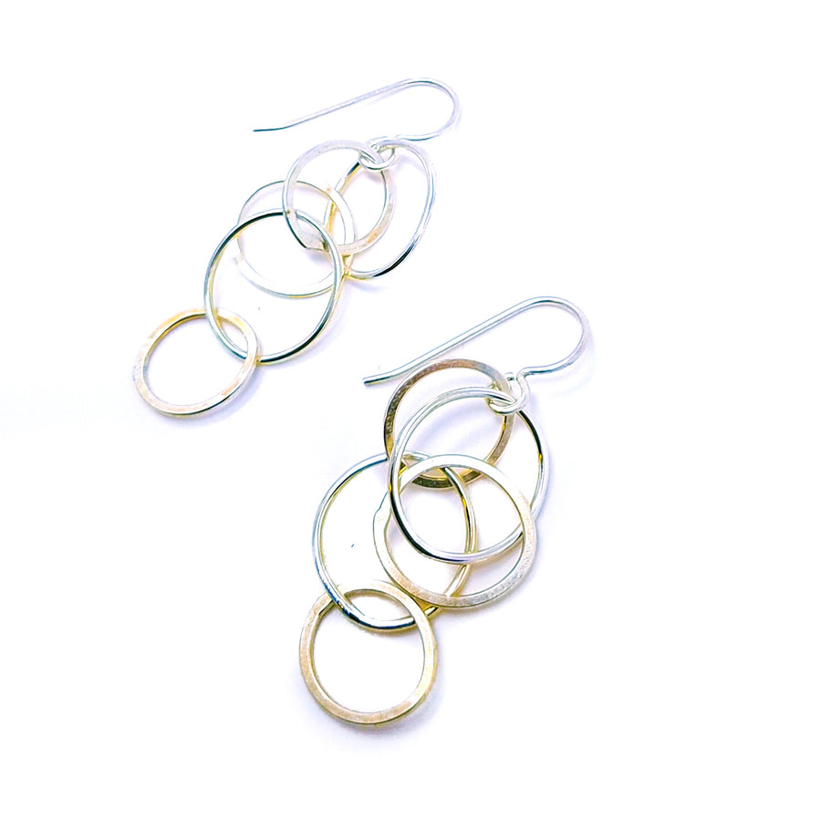 V Shape Gold Hoop Earrings - WHP Jewellers