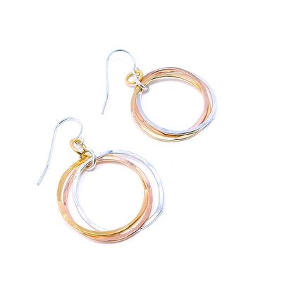 Large Trio Earrings - Mixed Metals