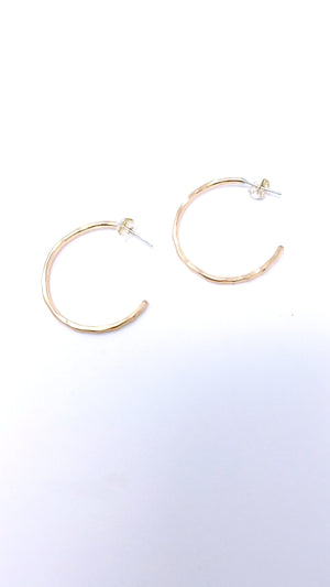 hoop earrings - gold-filled