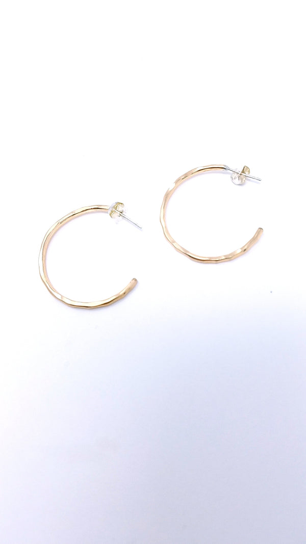 hoop earrings - gold-filled