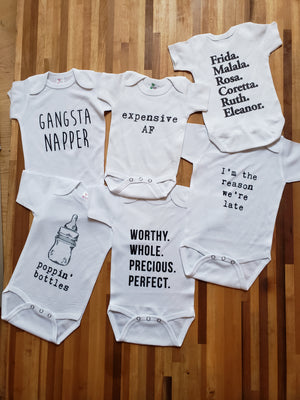 Lady Justice: Sandra Ruth Sonia and Elena and Ketanji Baby Onesie