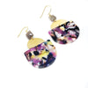 Cannes Acrylic Earrings - Gila (berry)