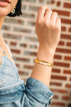 Cora with Topaz Bracelet - Small Gold
