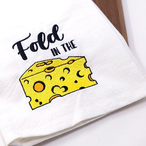 Fold In the Cheese Tea Towel