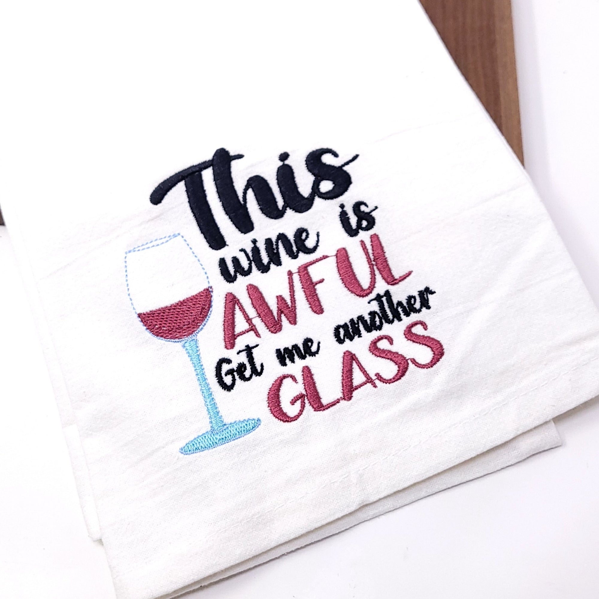 This Wine is Awful Tea Towel