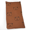 Cutesy Bear Squares Print Burp Cloth
