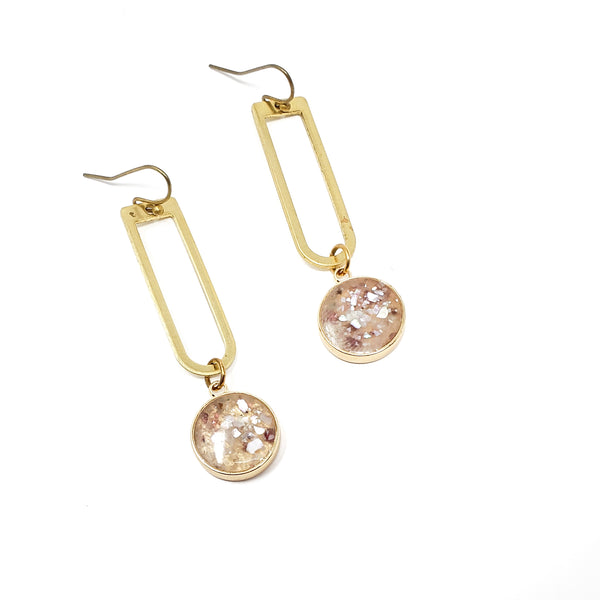 Katriana Brass and Resin Earrings
