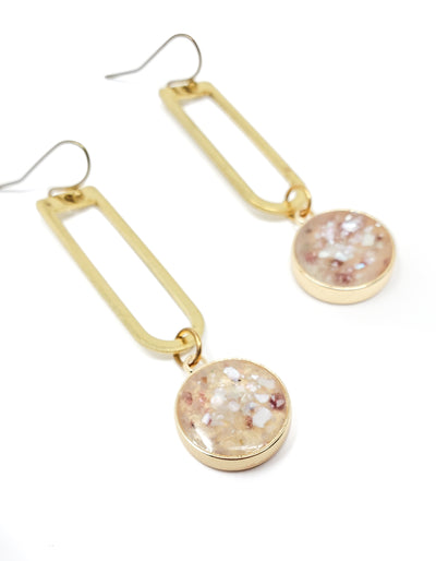 Katriana Brass and Resin Earrings
