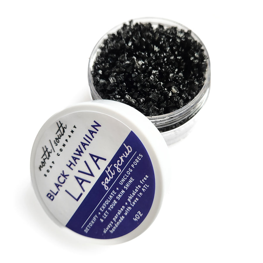 Black Hawaiian Lava Body Salt Scrub