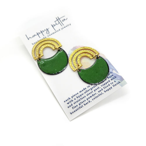 Haven Rainbow Enamel Earrings