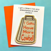 Cow Bell Greeting Card with Magnet