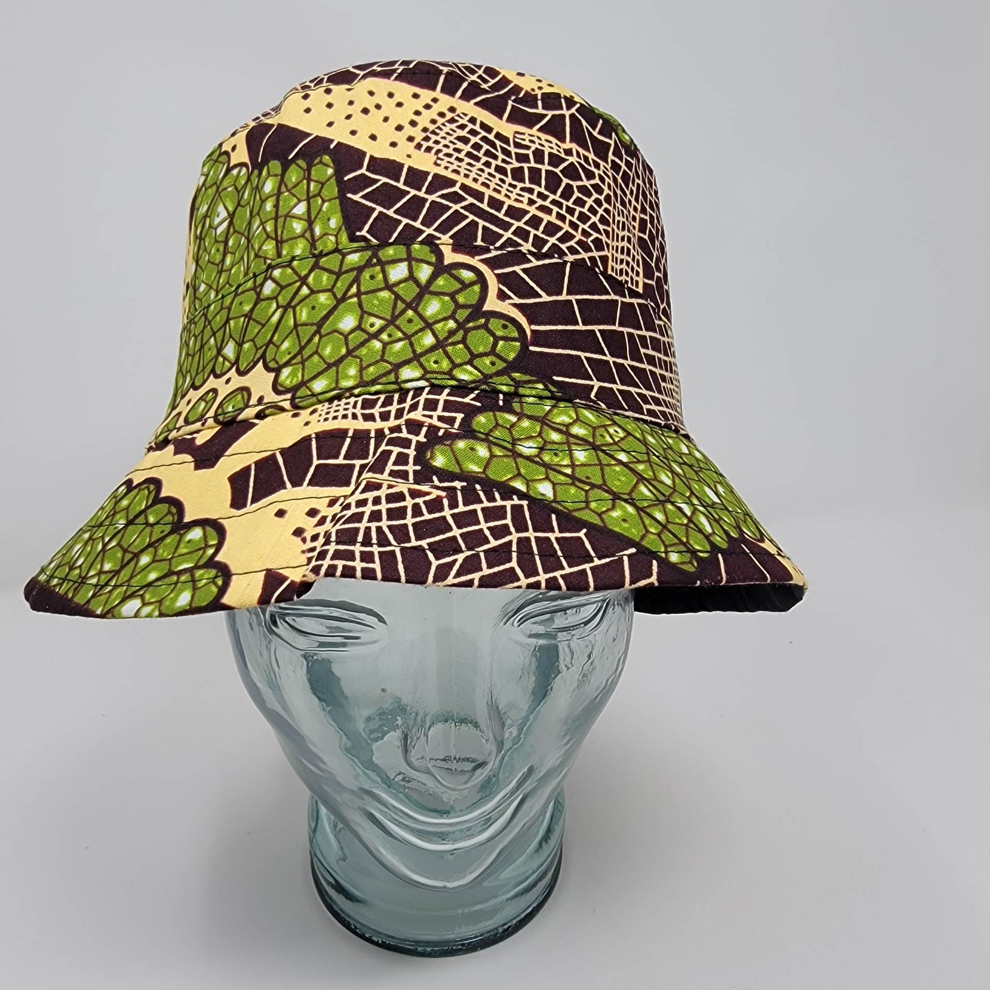 “Akakofiira” Bucket Hat in Ankara African Print