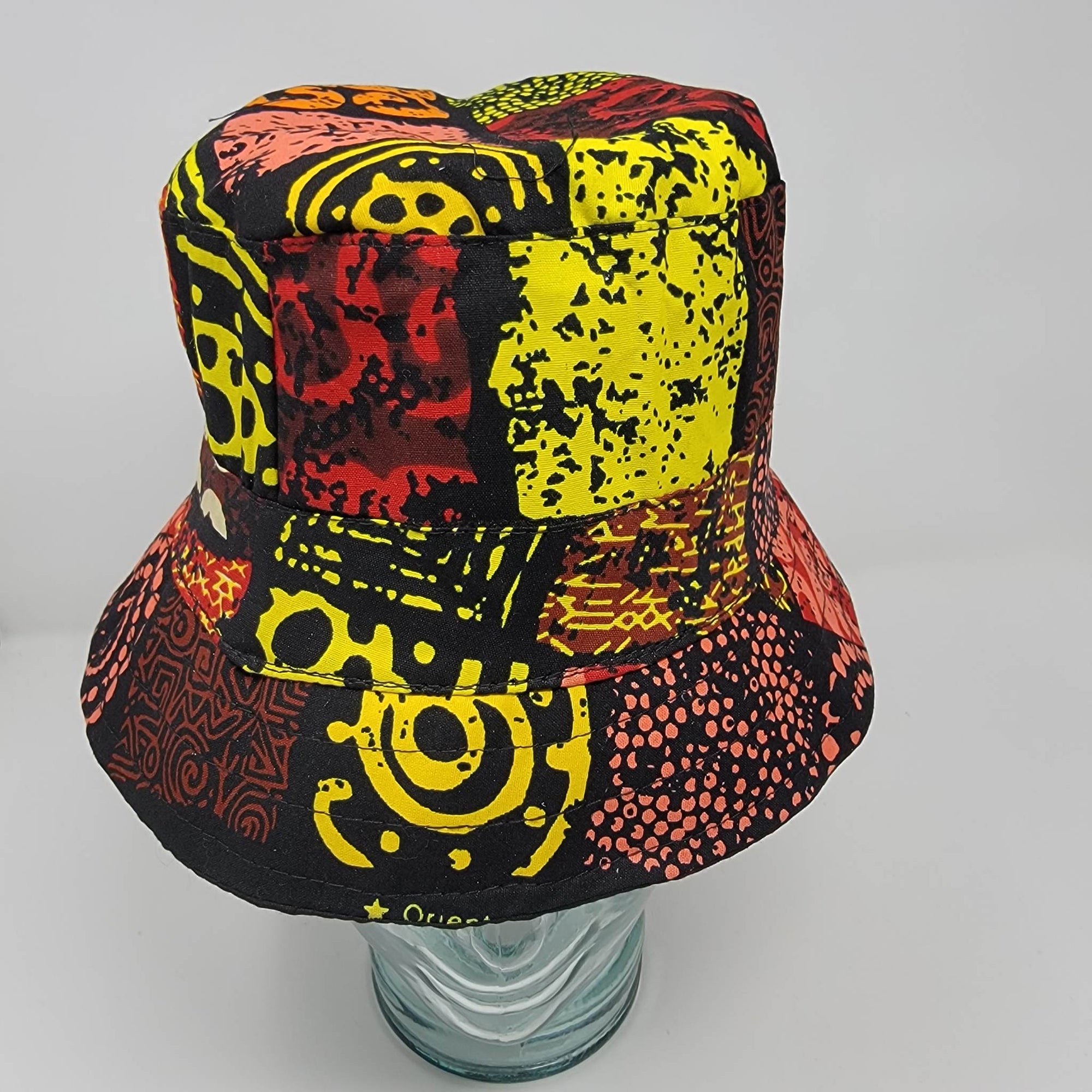 “Akakofiira” Bucket Hat in Ankara African Print