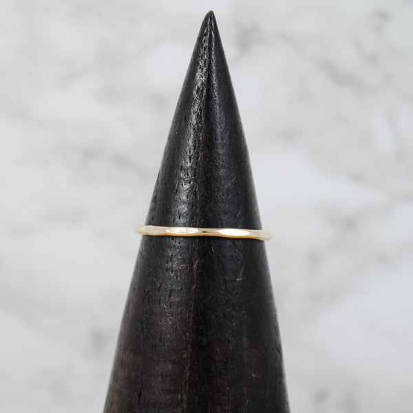 Individual Stacking Ring In Various Textures - gold-filled