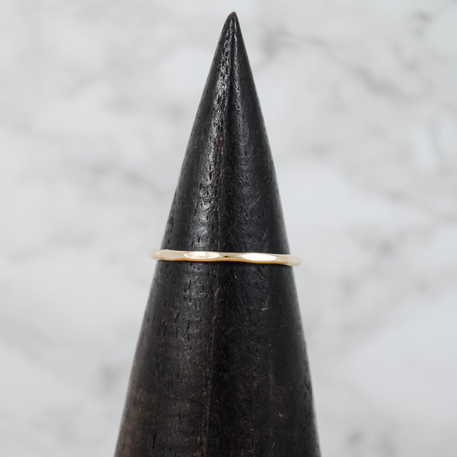 Individual Stacking Ring In Various Textures - gold-filled