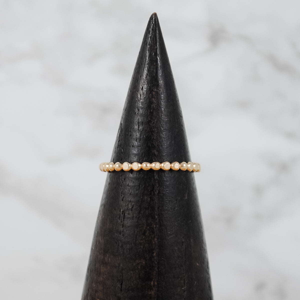 Individual Stacking Ring In Various Textures - gold-filled