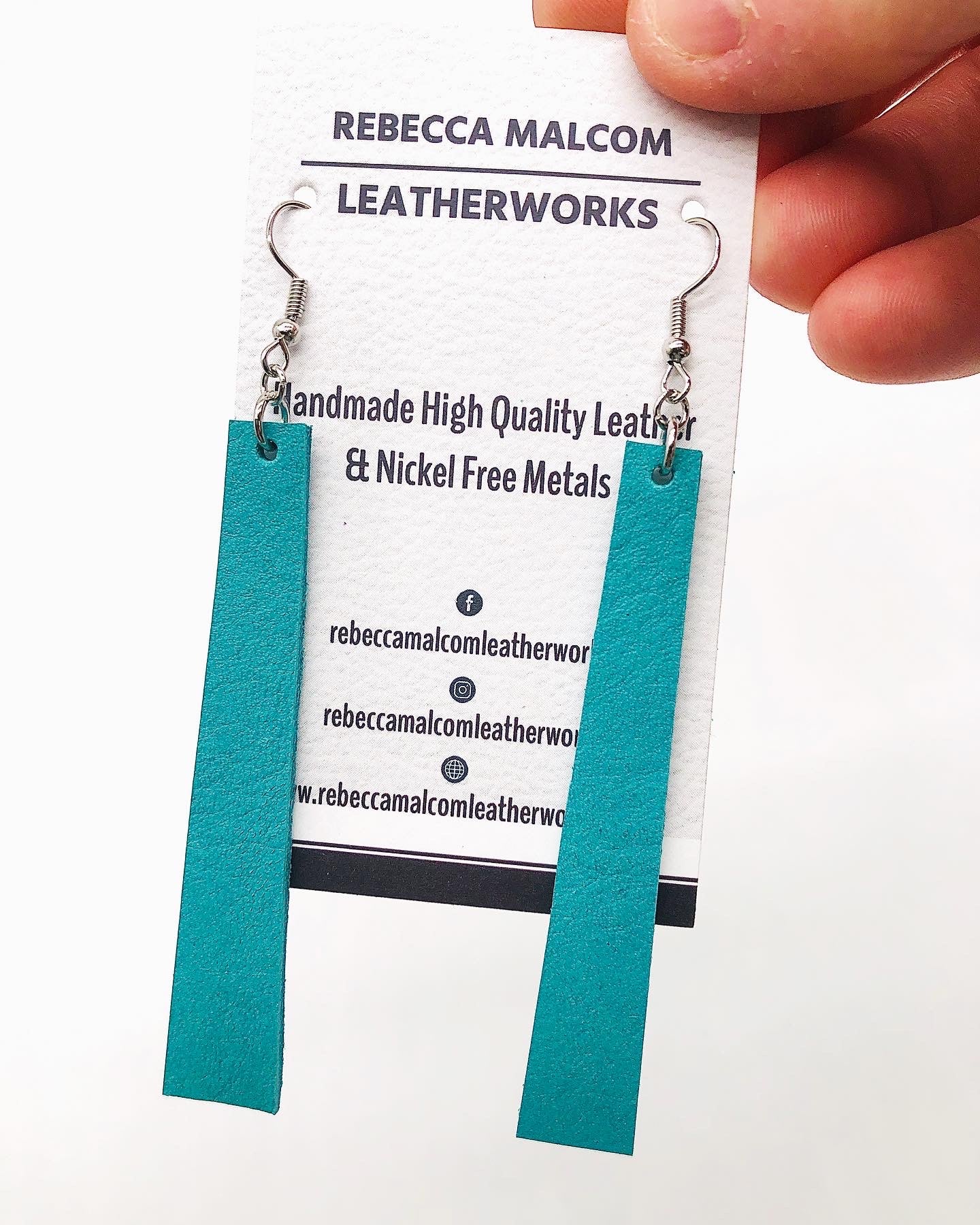 Mod Leather Earrings