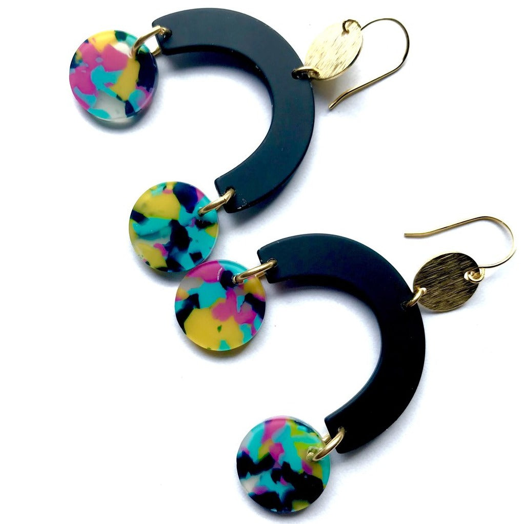 Cannes Acrylic Earrings - Bowie