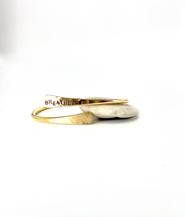 Brass bangle - stamped