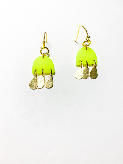 Neon Dainty Dangle Earrings