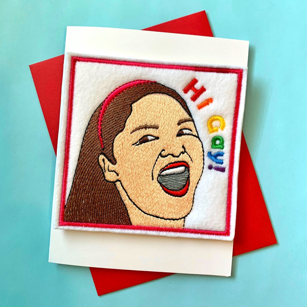 Hi Gay Greeting Card with Magnet