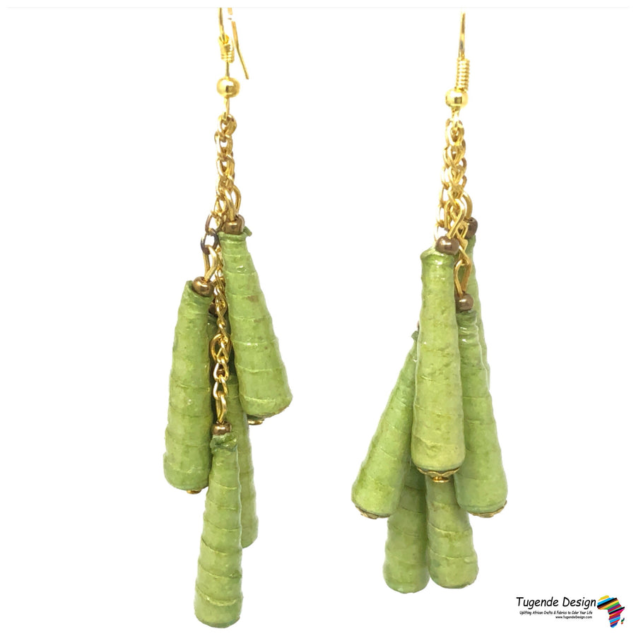 Dangling 6 Cone Bead Earrings (3 colors)