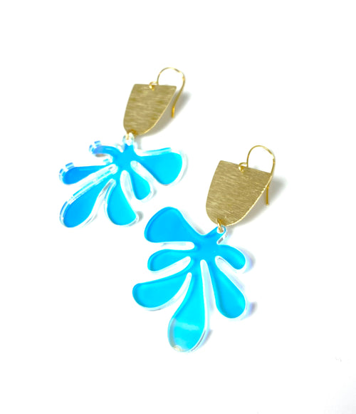 Cannes Acrylic Earrings - Splash