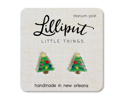 Christmas Tree Stud Earrings