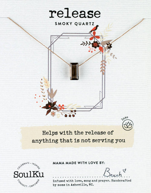 Release Refined Necklace - Smoky Quartz
