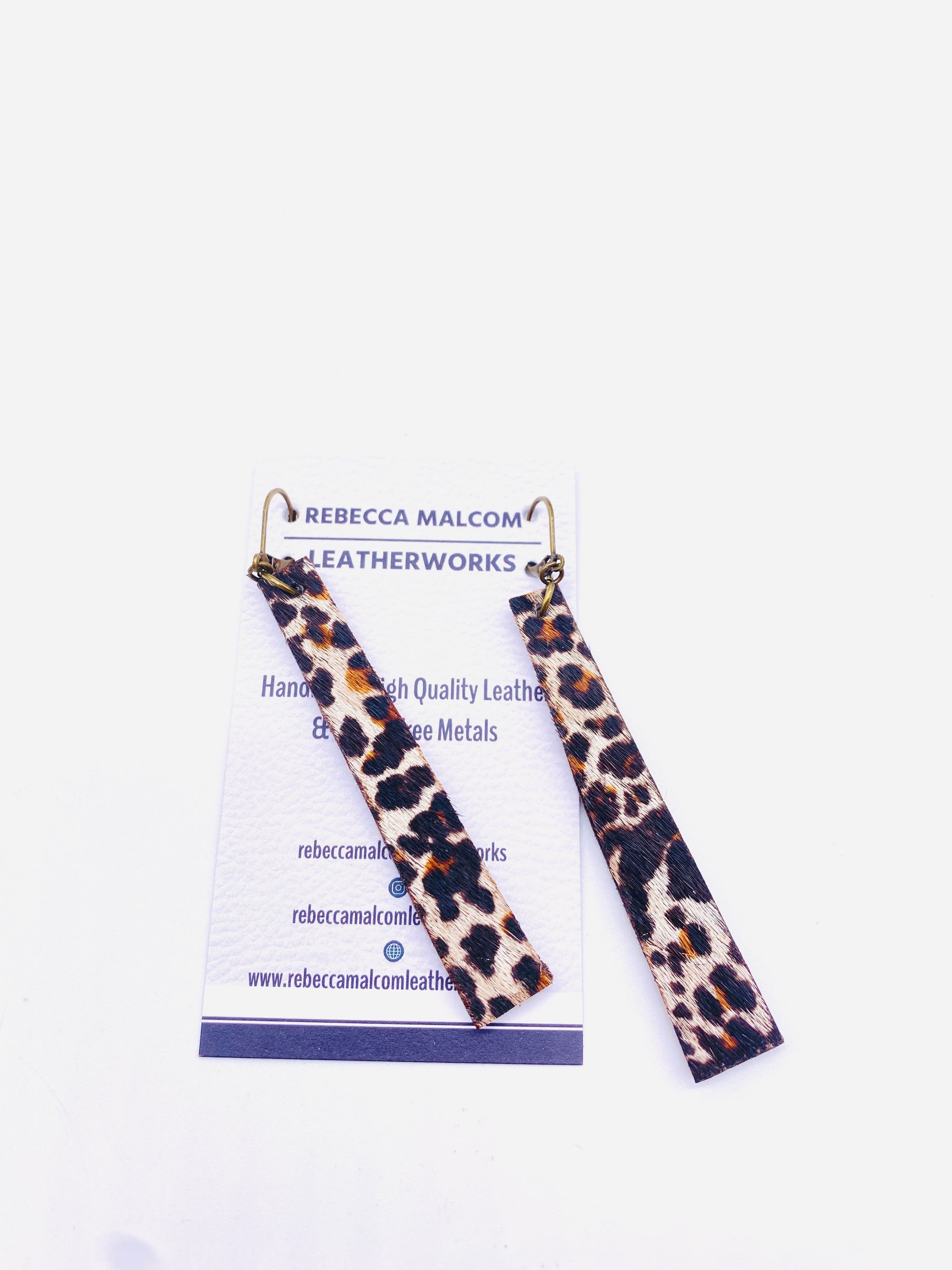 Mod Leather Earrings