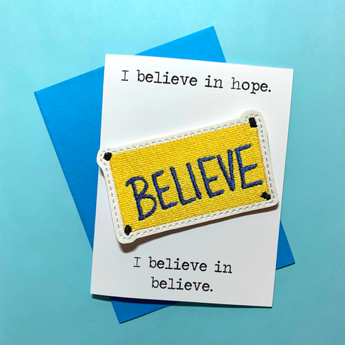 Believe Greeting Card with Magnet
