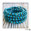 Kyendi Stackable Beaded Stretch Bracelets (Turquoise)