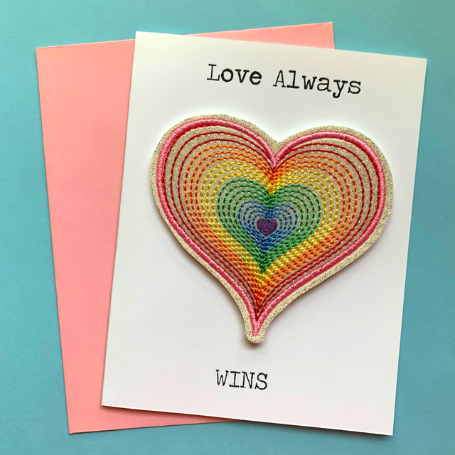 Love Wins Greeting Card with Magnet