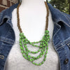Sophie Handmade Intricately Braided Necklace (4 Colors with Gold Seed Beads)