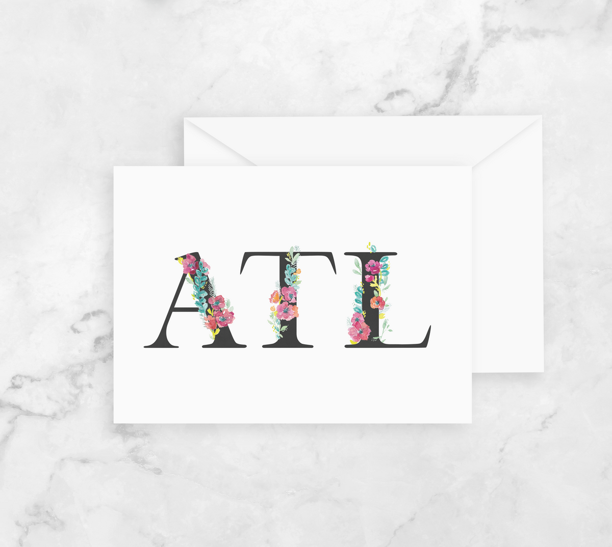 Greeting Card - ATL - Atlanta Pride - Peach or Plum