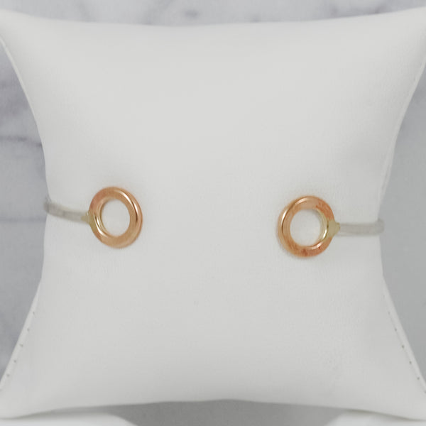 Open Circle Cuff - mixed metals
