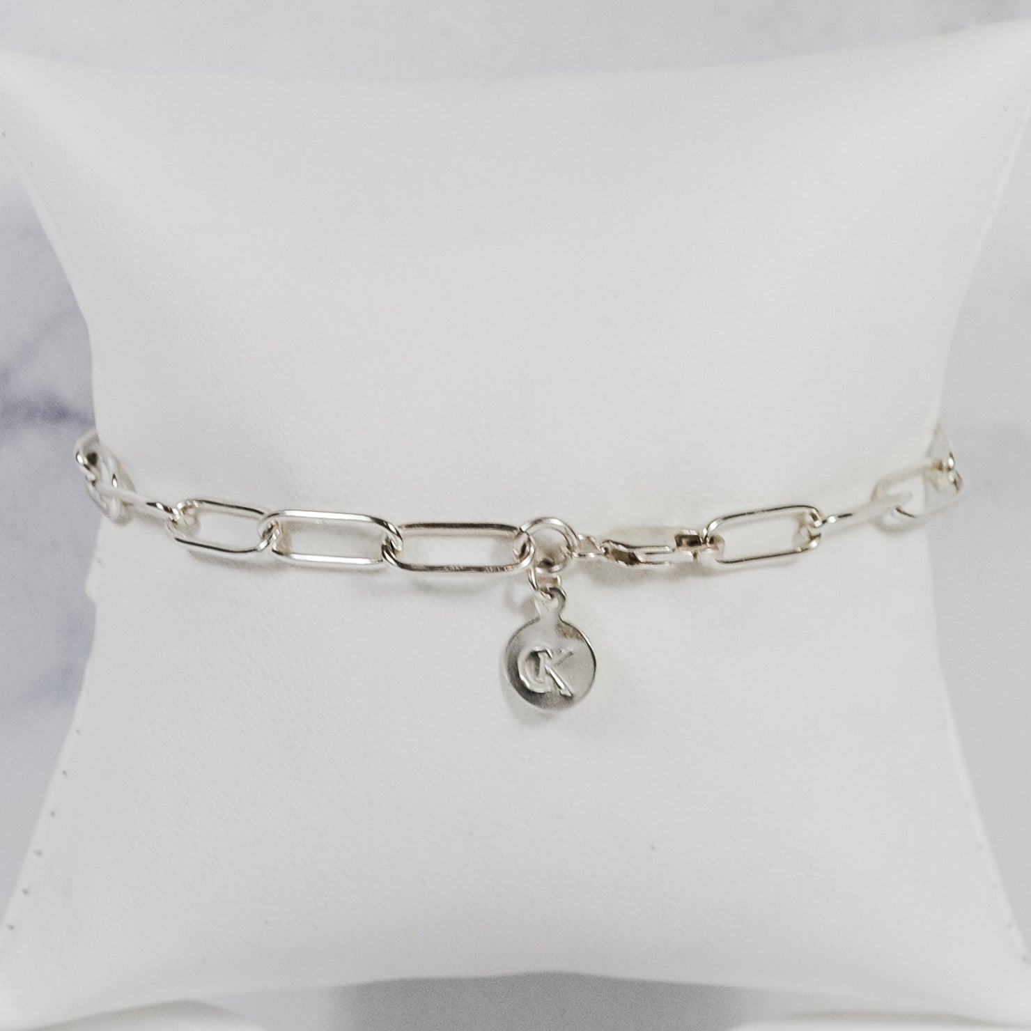 Petite Paperclip Chain Bracelet - sterling silver
